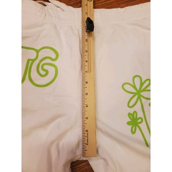 Off The Grid Dj John Summit Shorts Men's Sz Large White Green 34x7 What a Life - Picture 6 of 11